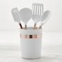 Williams Sonoma Silicone Utensils with Copper Handles, Set of 5