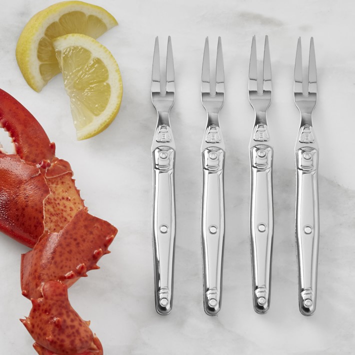 Laguiole Stainless-Steel Seafood Forks, Set of 4