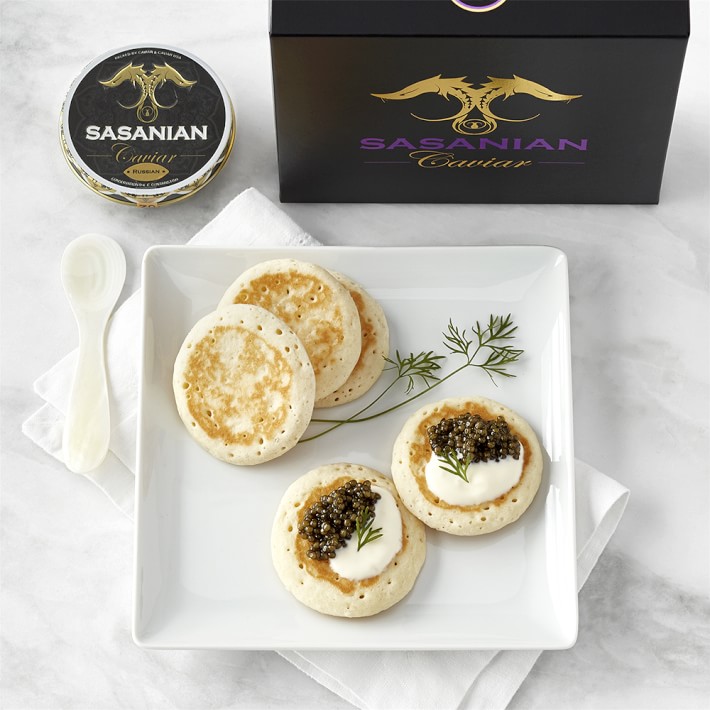 Sasanian Osetra Supreme Caviar with Spoon, 1.76-Oz.