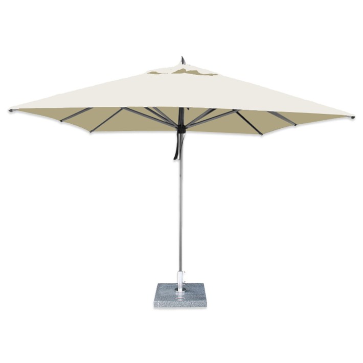 Williams Sonoma Aluminum Umbrella, Square, 8.5', Natural