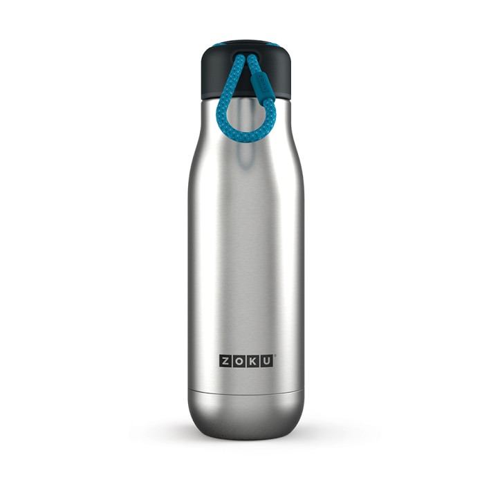 Zoku Stainless Steel Double-Walled Water Bottle, 18-Oz., Stainless-Steel
