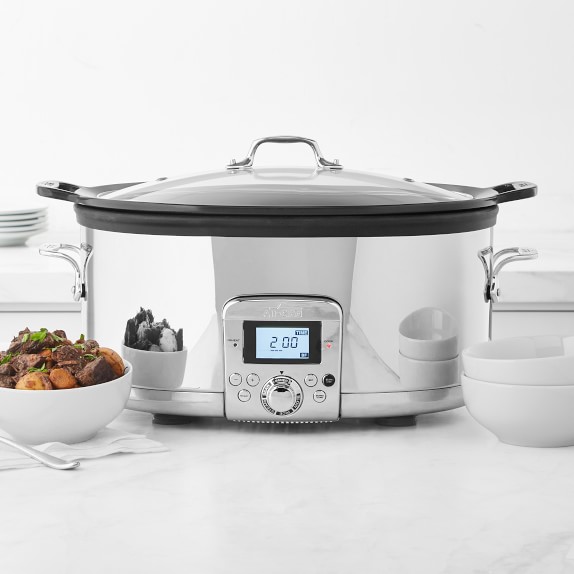 All-Clad Gourmet Plus Slow Cooker, 7-Qt. with All-In One Browning ...