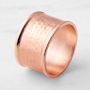Hammered Copper Napkin Rings, Set of 4