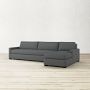 Ghent Square Arm 2-Piece L-Shape Sofa with Chaise