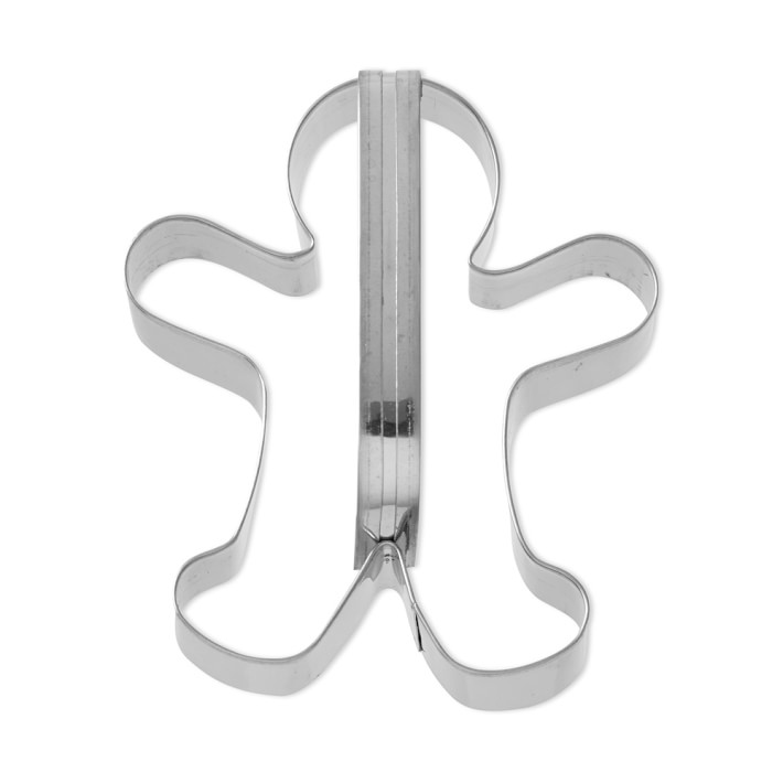 Stainless-Steel Gingerbread Man Handle Cookie Cutter