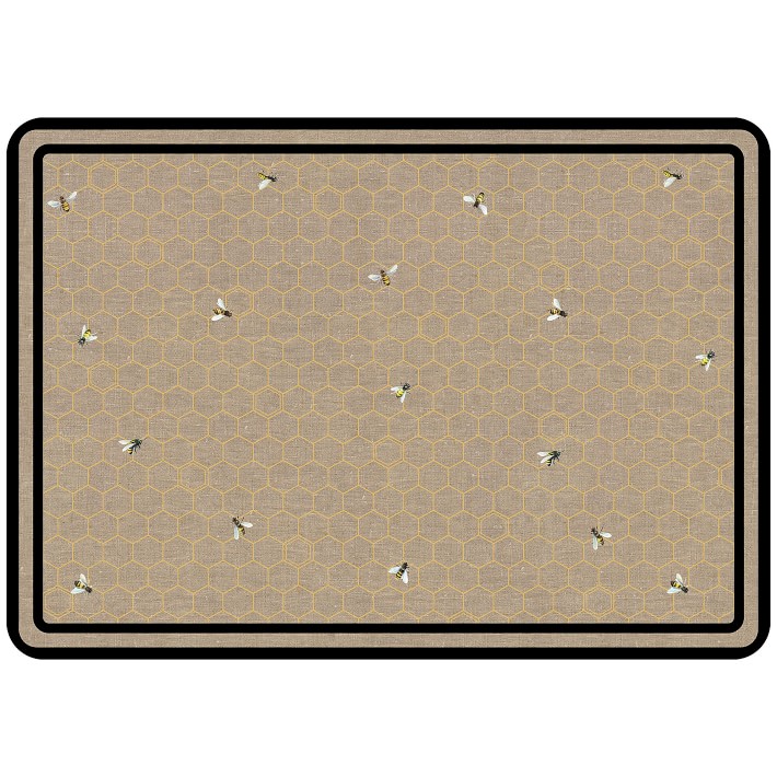 Happy Feet Bee Cushioned Kitchen Mat