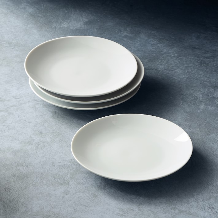 Open Kitchen by Williams Sonoma Modern Coupe Appetizer Plates, Each, White