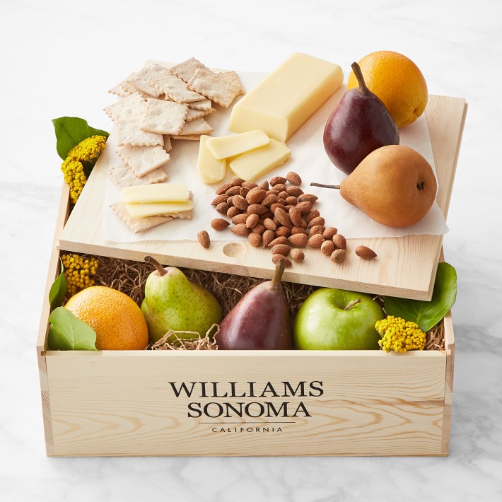 Williams Sonoma Fruit &amp; Cheese Gift Crate
