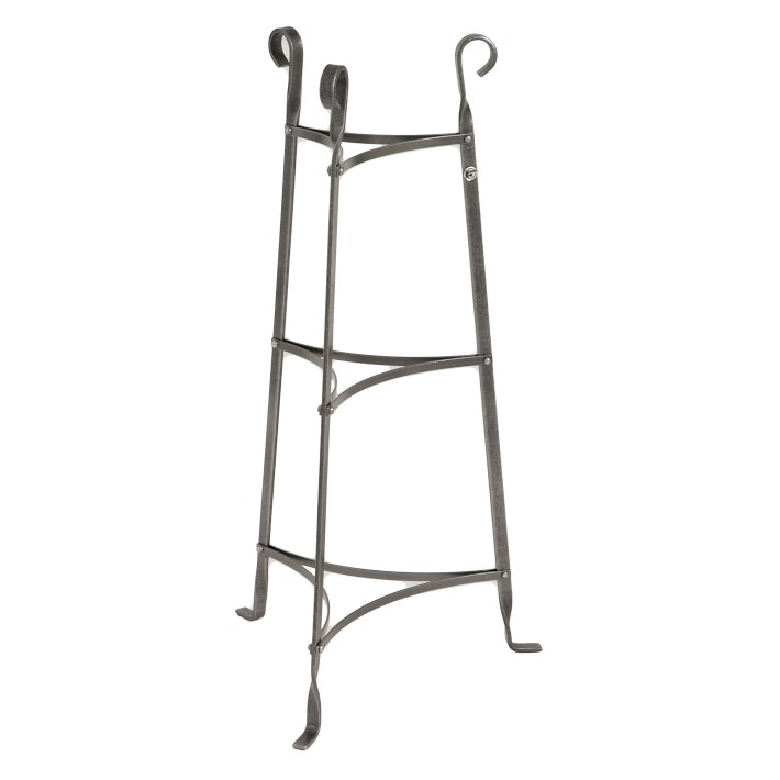 Enclume Cookware Stand, 3-Tier, Hammered Steel