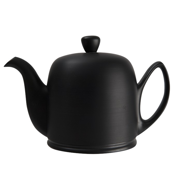 Guy Degrenne Salam Teapot, 6-Cup, Black Matte