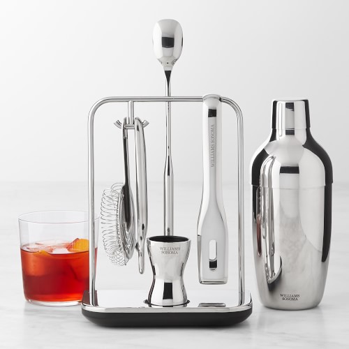 Williams Sonoma Encore Bar Tools Set and Double Wall Cocktail Shaker