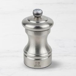 Peugeot Bistro Chef Salt Mill, Brushed Stainless-Steel, 4"