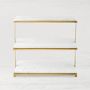Marble &amp; Brass 3-Tiered Stand
