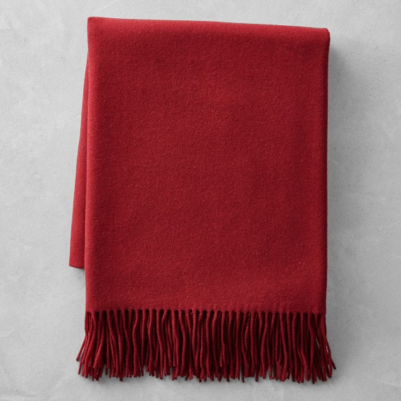 Solid Cashmere Throw Blanket Williams Sonoma