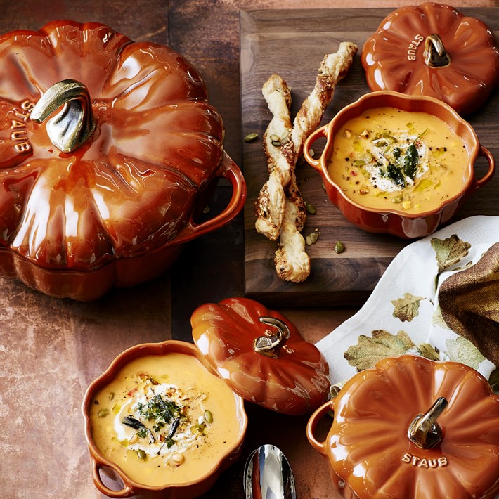 Staub Ceramic Stoneware Pumpkin Cocotte | Williams Sonoma