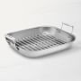 All-Clad D3&#174; Stainless-Steel Flared Roasting Pan with Rack