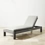 Larnaca Outdoor Slate Grey Metal x All-Weather Weave Chaise