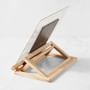 Hold Everything Collapsible Kitchen Tablet &amp; Cookbook Stand, Ashwood