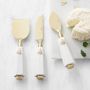 Marble Honeycomb Cheese Knives, Set of 3