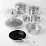 Cuisinart Chef's Classic Stainless-Steel Mixed Material 17-Piece Cookware Set