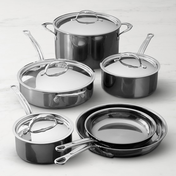 Hestan NanoBond™ Stainless-Steel 10-Piece Cookware Set | Williams Sonoma