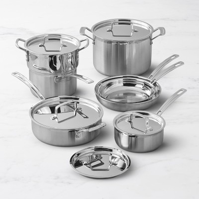 Cuisinart Multiclad Tri-Ply Stainless-Steel 12-Piece Cookware Set ...