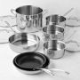 Cuisinart Chef's Classic Stainless-Steel Mixed Material 11-Piece Cookware Set