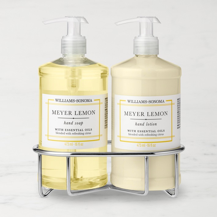 Williams Sonoma Meyer Lemon Hand Soap &amp; Lotion 3-Piece Set