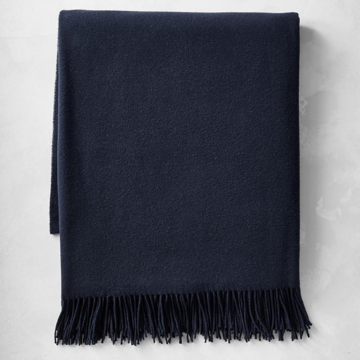 European Solid Cashmere Throw