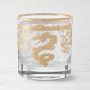 Gold Dragon Double Old-Fashioned Glasses