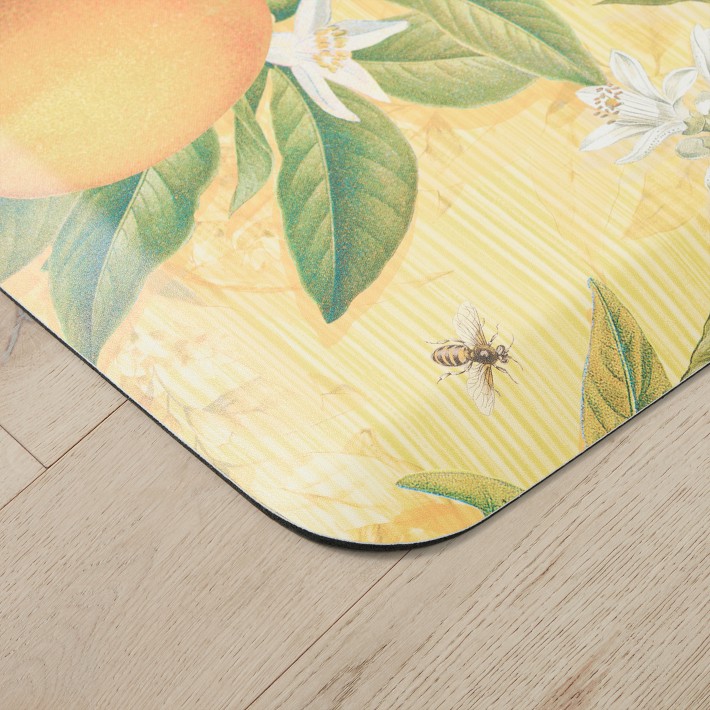 Meyer Lemon Cushioned Kitchen Mat | Williams Sonoma