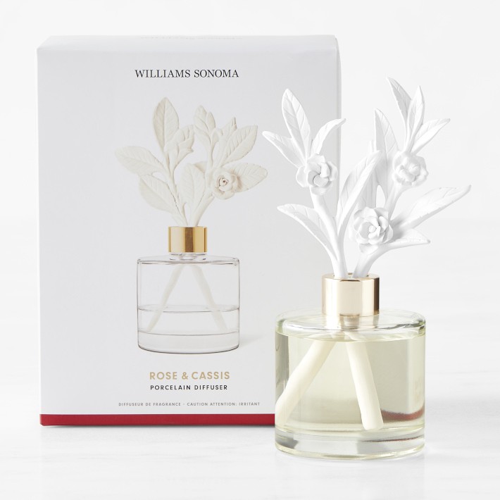 Home Fragrance Porcelain Diffuser, Rose and Cassis