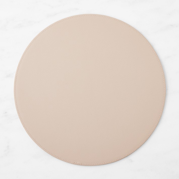 Faux Shagreen Round Placemat