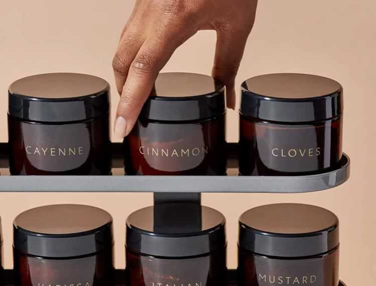 Evermill Complete Countertop Spice Rack with Spices Williams Sonoma