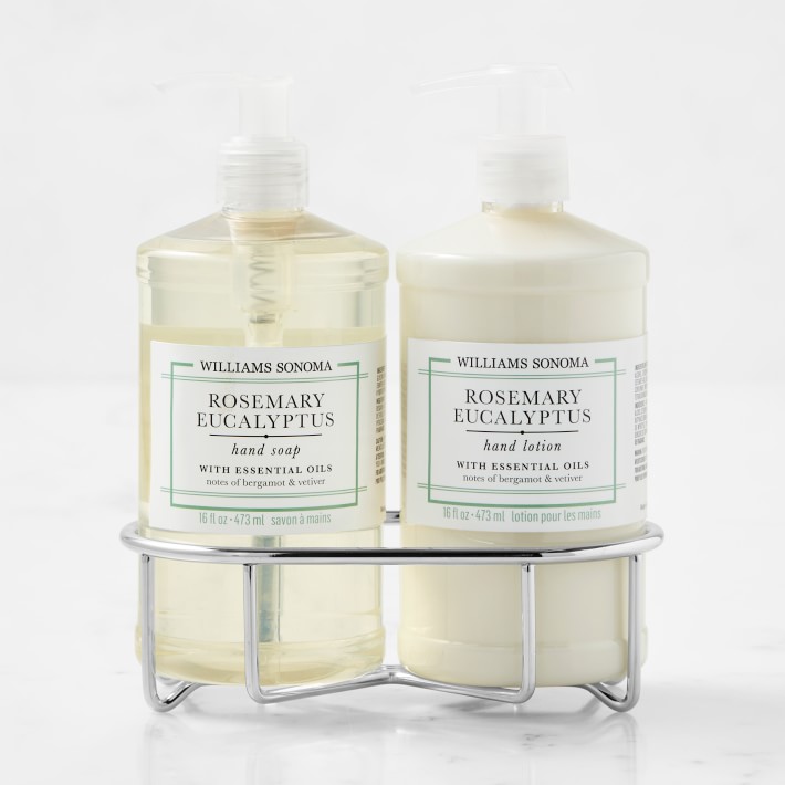 Williams Sonoma Rosemary Eucalyptus Hand Soap &amp; Lotion 3-Piece Set