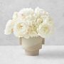 Jeff Leatham Real Touch Faux White Peonies &amp; Hydrangeas in Pot