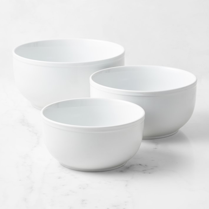 Williams Sonoma Pantry Porcelain Mixing Bowls Set Of 3 Williams Sonoma