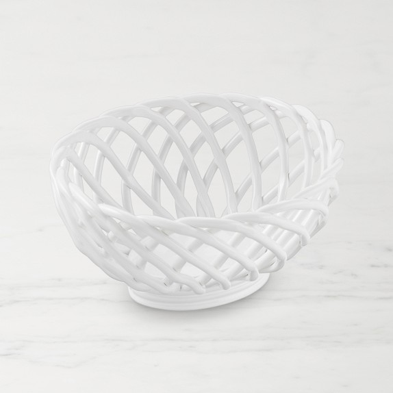 Ceramic Woven Bread Basket | Williams Sonoma
