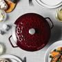 Staub Enameled Cast Iron Essential Lily Embossed French Oven