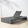Larnaca Metal Chaise with Built in Table