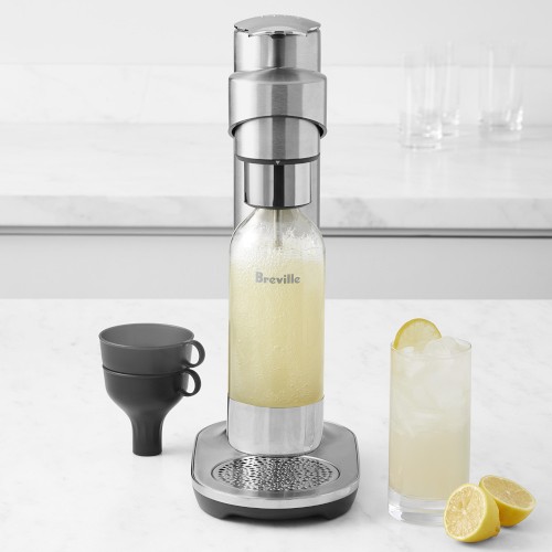 Breville InFizz Fusion Sparkling Beverage Maker without CO2 Cylinder, Brushed Stainless