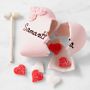 Personalized Chocolate Breakable Pink Heart with Roses