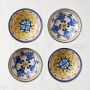Sicily Ceramic Mixed Dipping Bowls, Set of 4