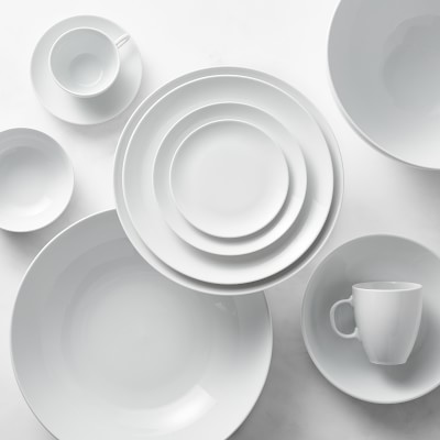 Pillivuyt Coupe Porcelain Buffet Plate Set - Set of 4 | Williams Sonoma