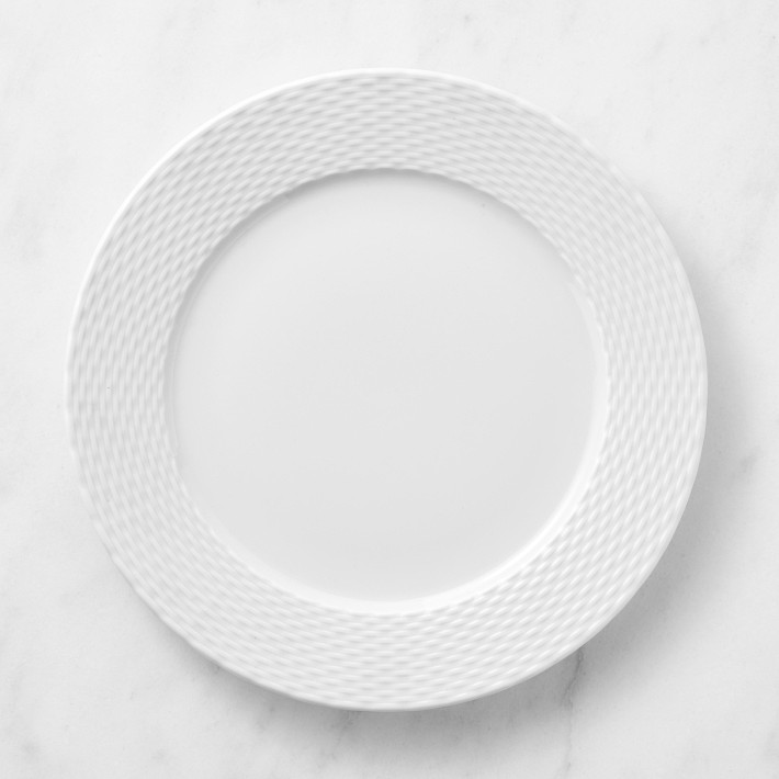 Pillivuyt Basketweave Porcelain Dinner Plates