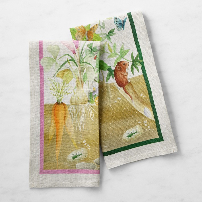 Plein Air Printed Towels, Set of 2