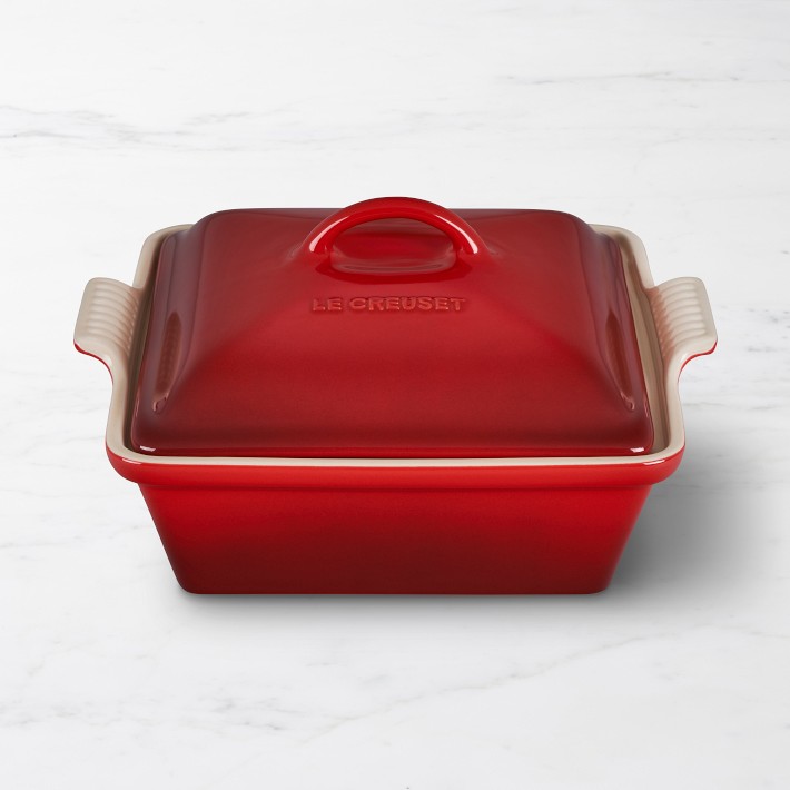 Le Creuset Stoneware Heritage Covered Square Baker, 2 1/2-Qt.