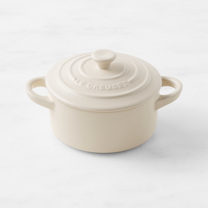 Le Creuset Stoneware Mini Round Cocotte in Brioche Color