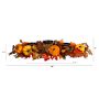 Fall Maple Leaves, Berries, &amp; Pumpkin Autumn Harvest Candelabrum Arrangement, 36&quot;
