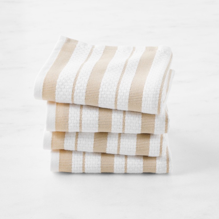 Williams Sonoma Classic Striped Dishcloths, Set of 4